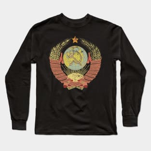 USSR Retro Coat of Arms Long Sleeve T-Shirt